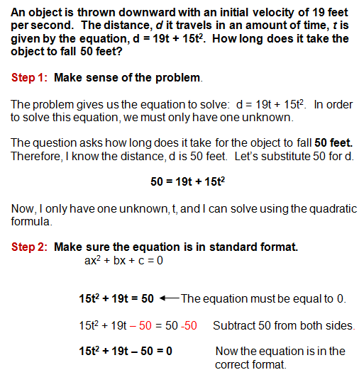 Quadratic Formula