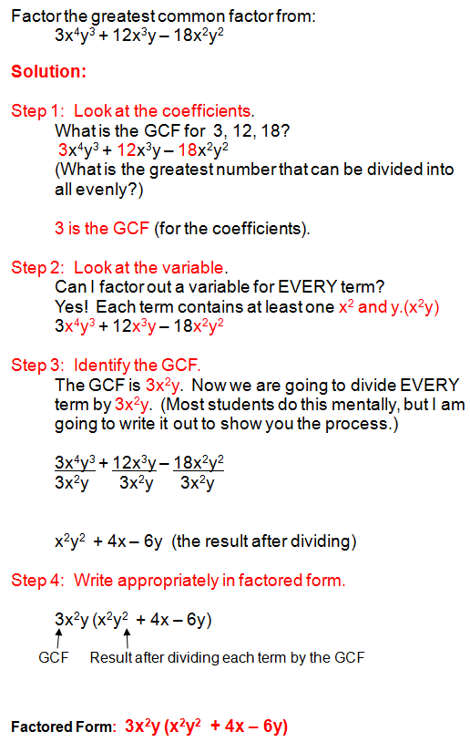 how to identify factors of polynomials