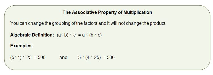associative property of multiplication