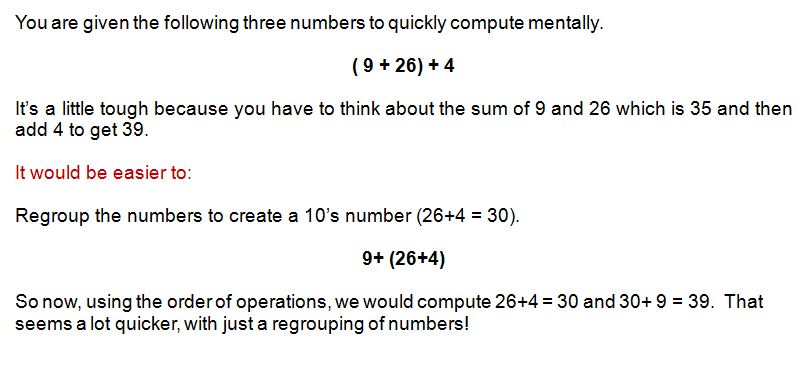 associative property class 6