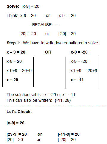 How To Solve An Absolute Value Equation Absolute Value Equation Example