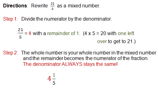 How to write fractions as a whole number