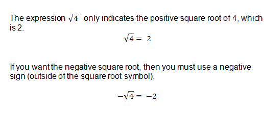 Square Root Symbol