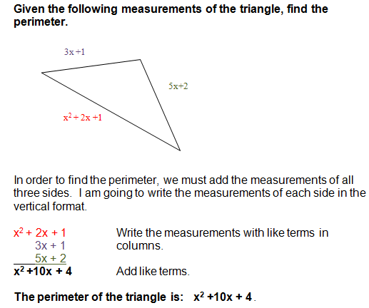 Adding Polynomials