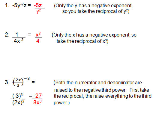 Printables Simplifying Negative Exponents Worksheet negative exponents and zero solutions solution