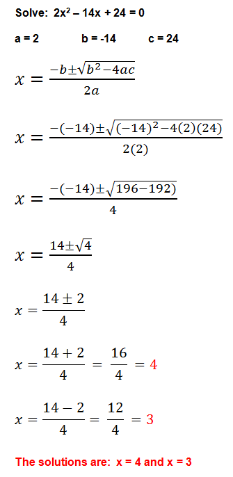 Quadratic Formula