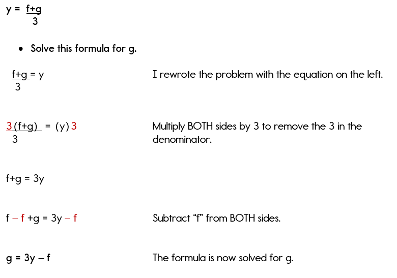 Solving Literal Equations Worksheet