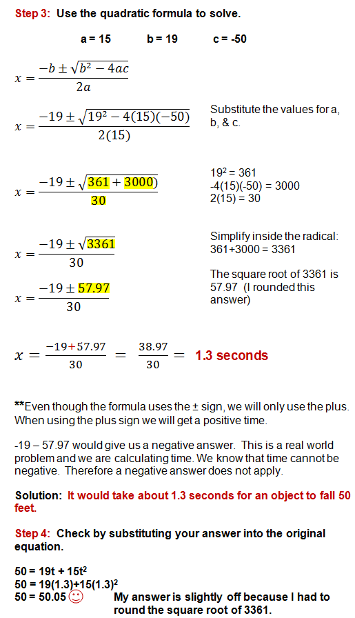 Quadratic equations homework help