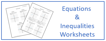 Algebra Worksheets with Answers
