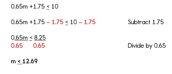 Solving Word Problems In Algebra Inequalities