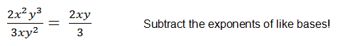 dividing monomials example dividing monomials example
