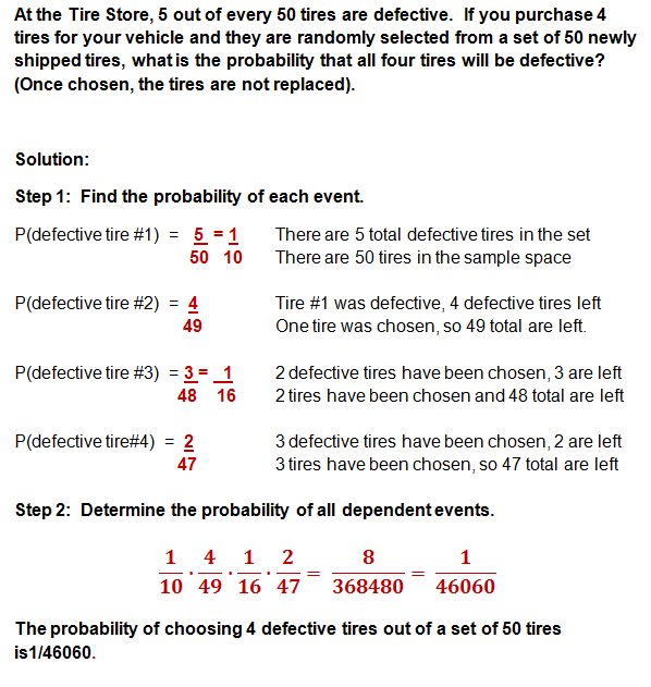 Probability help with dependent events